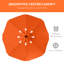 292cm Lighted Tilt Beach Parasol