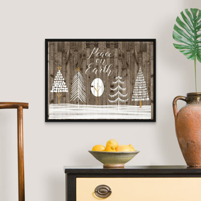 Reproduction d’art textuel sur toile, "White Christmas collection A" par Grace Popp