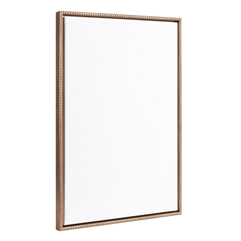 «Blank - Floater Frame», peinture sur toile, H 23 po x l 33 po, Or perlé