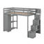 Lit mezzanine simple avec tiroirs et escaliers-1749536584