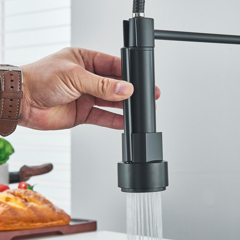 Senlesen Pull Out Kitchen Faucet, Black
