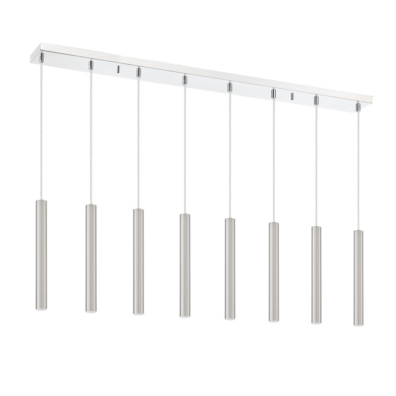 Bowning 8 - Light Kitchen Island Pendant, Stain Nickel