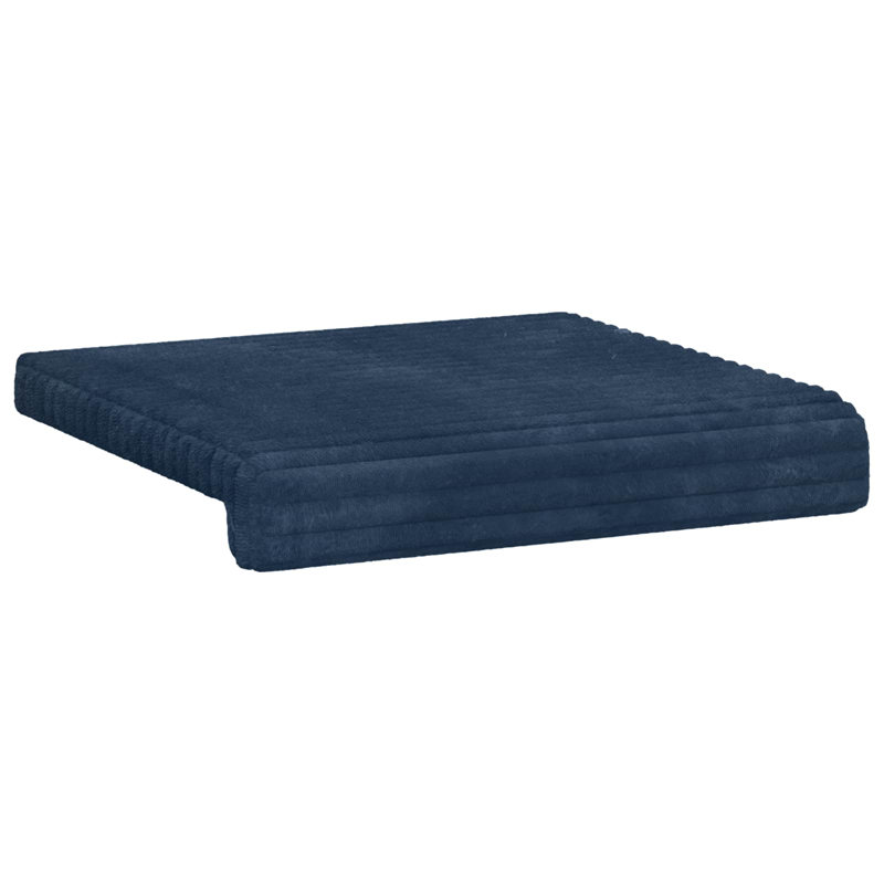  Bench Cushion Plush Corduroy Modern Home Decor Living Room Hallway Soft, 2, 40 cm W x 38 cm D, Navy Blue