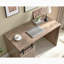 Bureau à domicile Bureau en noisette à une armoire et trois tablettes