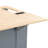 Power Outlet Kitchen Island Cart With Foldable Leaf Function, Blue, 5 Wheels, Storage, Wine Rack For Home Grey Blue Electrical & Leaf, 5-Wheeled, Area-1349908490
