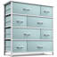 Commode 8 tiroirs - Bleu sarcelle-92024252
