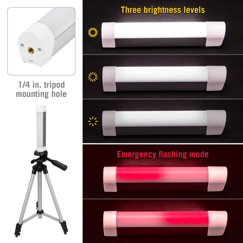 Hands-Free Rechargeable LED Flashlight with Magnetic Mount