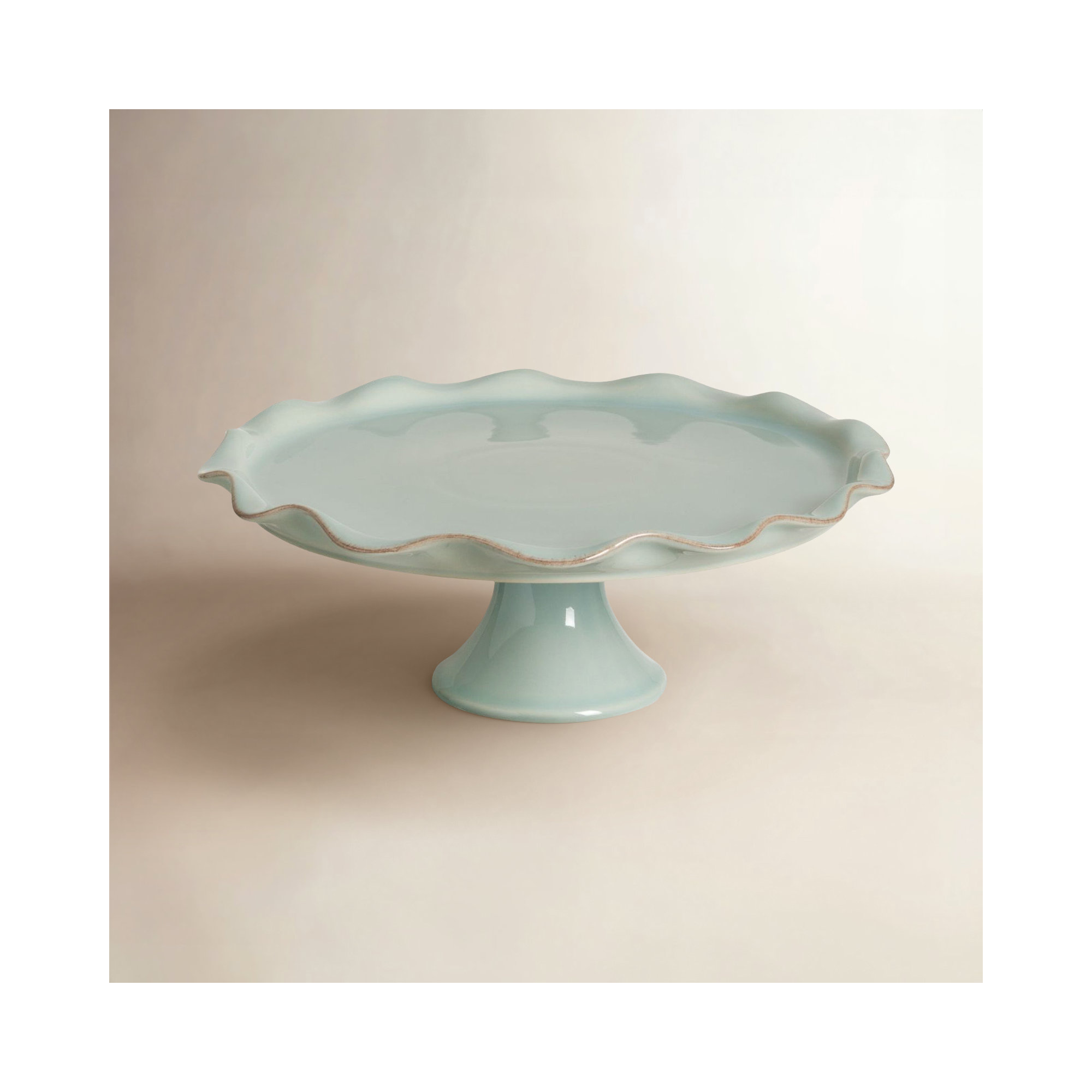 Cook & Host Stoneware Cake Stand, Robin's Egg Blue