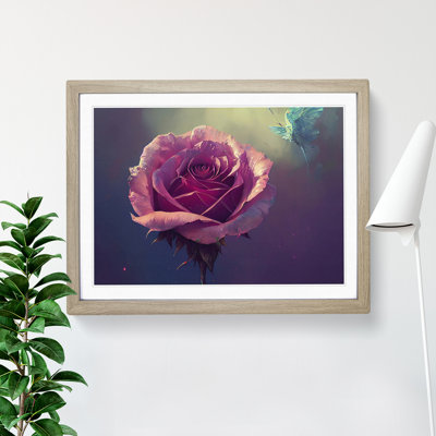 Euphoric Rose Flower - Framed Print