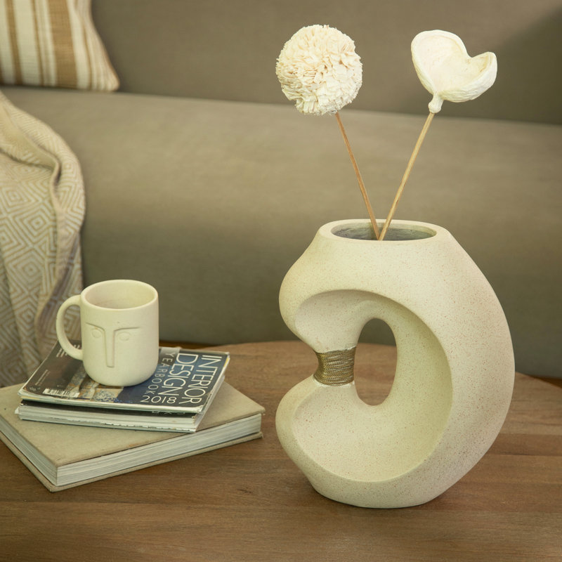 Curva Small Ecomix Table Vase, 11.75'' H X 5.25'' W X 9.5'' D