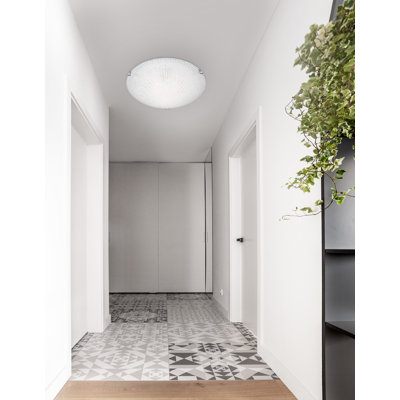 Shell Glass Flush Mount