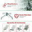 Arbre de Noël enneigé 7 pi - Arbre en PVC mince avec 469 pointes enneigées, conception peu encombrante, effet de neige réaliste, support en métal robuste, installation facile-118094869