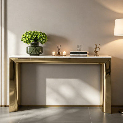 Italian Light Luxury Console Table