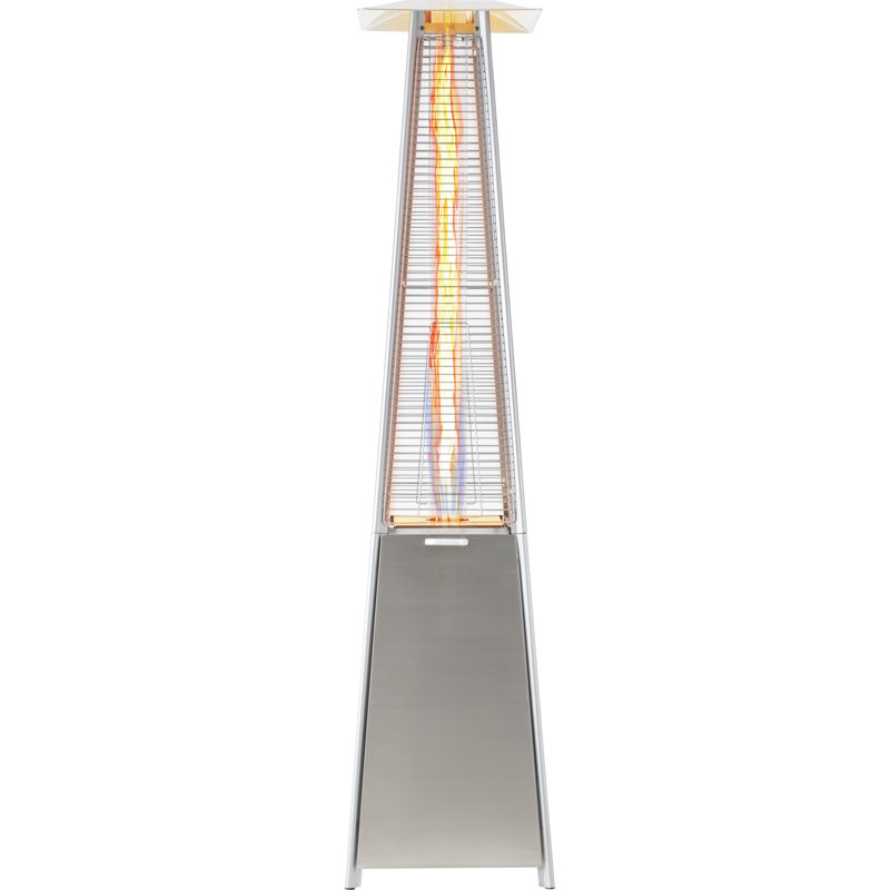 Downton Stainless Steel Propane Standing Patio Heater