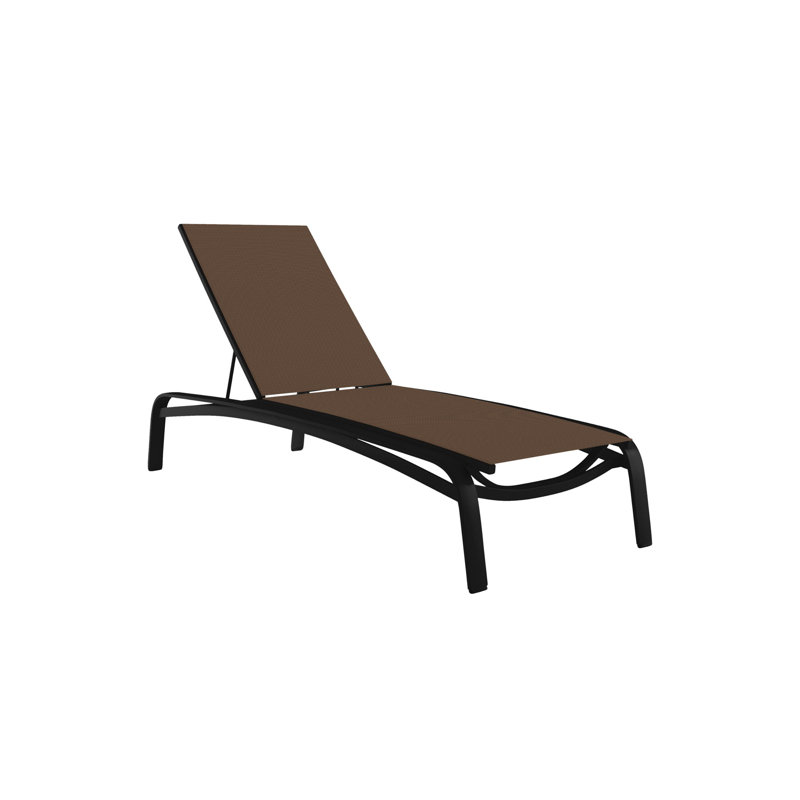 Laguna Beach Outdoor Chaise Lounge, Cape Cove, Obsidian