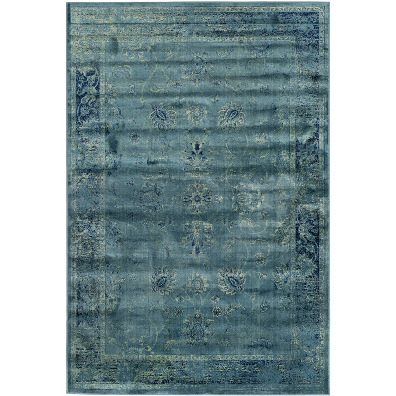 Drumcrow Oriental Viscose Area Rug, Rectangle 122 x 170 cm