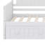 Lit de jour simple avec lit gigogne, structure de canapé-lit en bois avec support en lattes de bois