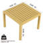 Ensemble de patio 5 pièces comprenant un canapé 3 places, 2 chaises, des tables basses, jaune, léger, montage rapide et facile, gain de place grâce à son système d'emboîtement, sièges respirants, mobilier de conversation intérieur/extérieur : polypropylène.