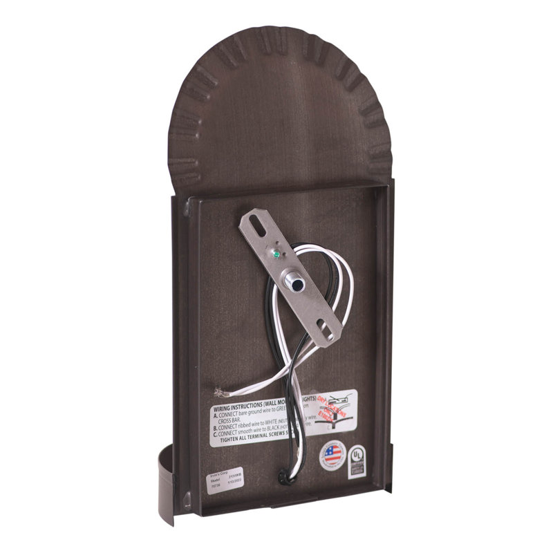11.5'' H Metal Wall Wall Sconce with Candle Included
