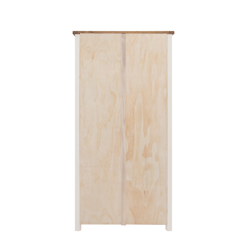 Elwyn 2 Door Solid + Manufactured Wood Wardrobe