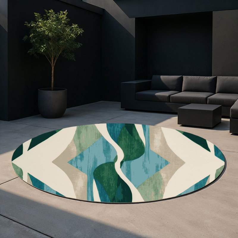 Tapis intérieur et extérieur Starshade Dreams, Rond 5 pi
