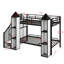  Lit superposé simple en forme de château avec garde-robe et rangement multiple Khaleesah-106956822