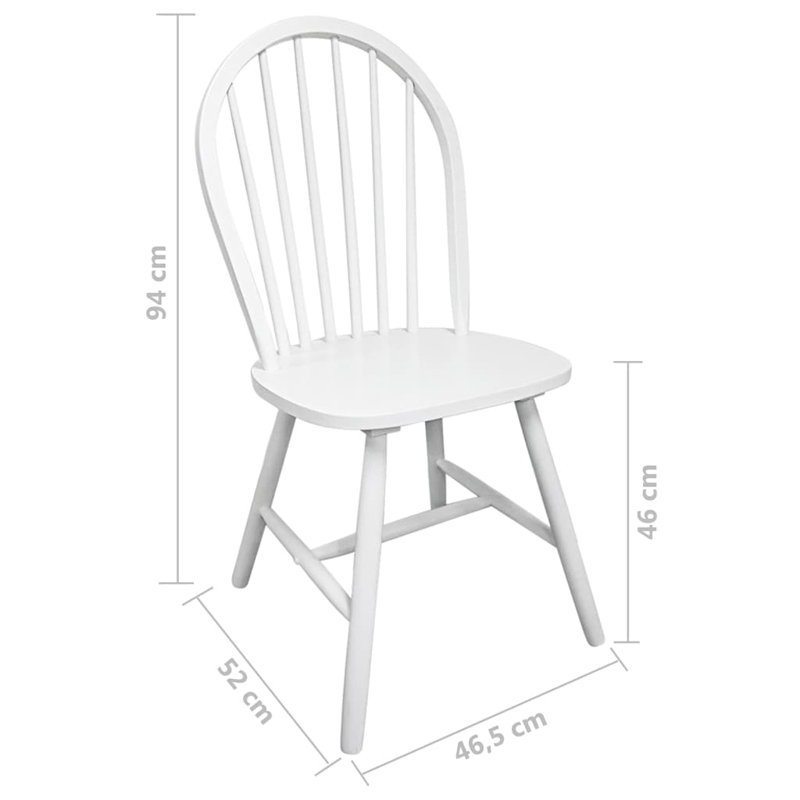 Neptune Beach 46cm H Side Chair in White, 6