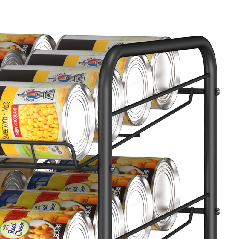Deelip Freestanding Spice Rack, Black