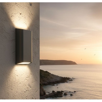 22cm H Integrated LED Outdoor Sconce