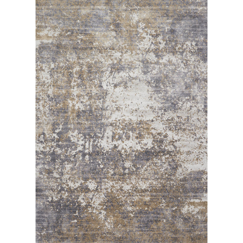 Bourquin Abstract Indoor Rug, Rectangle 6'7" x 9'2"