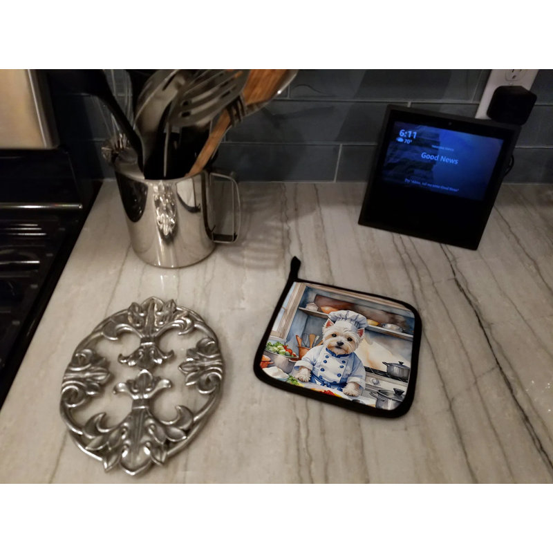 Porte-casseroles et coussins chauffants multicouches matelassés avec technologie réfléchissante résistante à la chaleur, impression d'art coloré, cadeau idéal pour hôtesse et pendaison de crémaillère