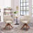 Aikin Vegan Leather Swivel Armchair-366206875-366206872