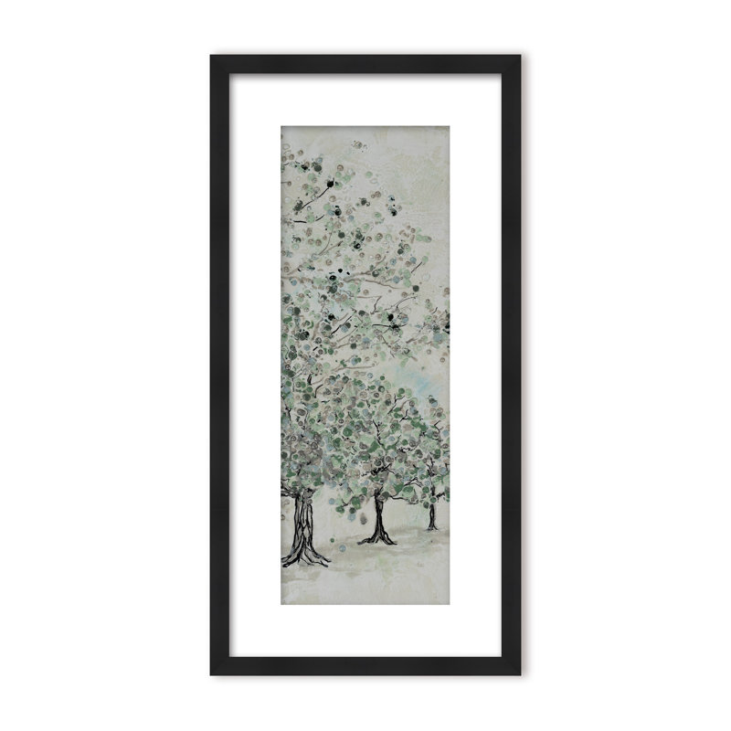 Nature Inspired "Dappled Canopy" Canvas Wall Art By , 24" H x 12" W, Framed Print, Beige