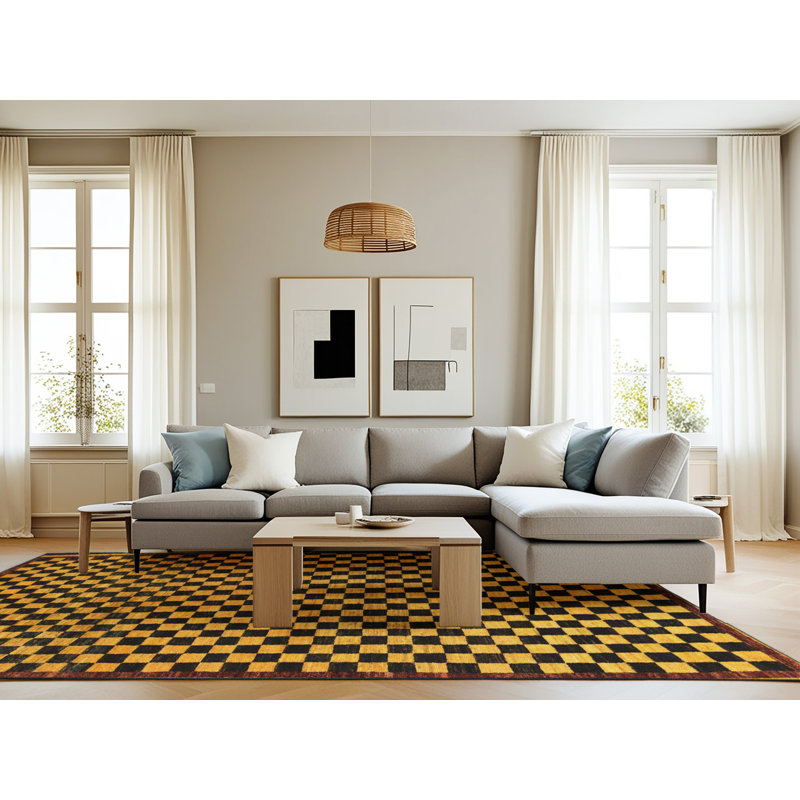 Geometric Indoor Rug, Rectangle 8' x 10'