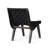 Outdoor 3-piece wood patio seating set with cushions for garden, porch, or balcony - stylish and comfortable
