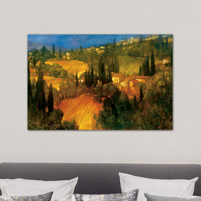 Hillside - Tuscany by Philip Craig - Wrapped Canvas Painting
