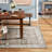 EVERWASH Haven Distressed Border Machine Washable Area Rug with AirFlo Technology, Brown, 5'x7'-126586814-126586816