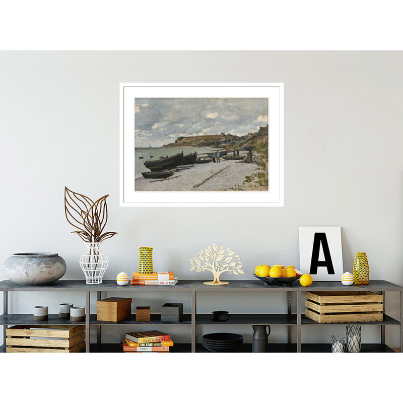 «Sainte-Adresse» par Claude Monet, impression giclée encadrée, H 31,29 po x l 41,5 po
