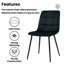 Wood Dining Set with Velvet Chairs Velvet Bench-2016181314-2016181340