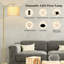 Lampe sur pied arquée 62 po avec télécommande et ampoule incluse-1483673901