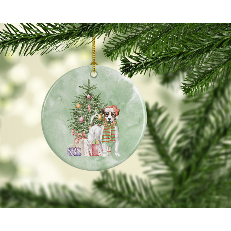 Figurine décorative de Noël Jack Russell Terrier