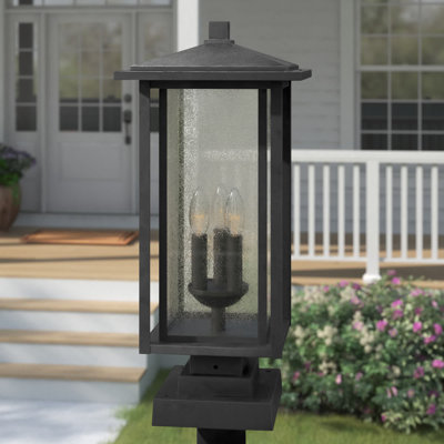 Iwan 23.5" H Outdoor Hardwired Pier Mount Light