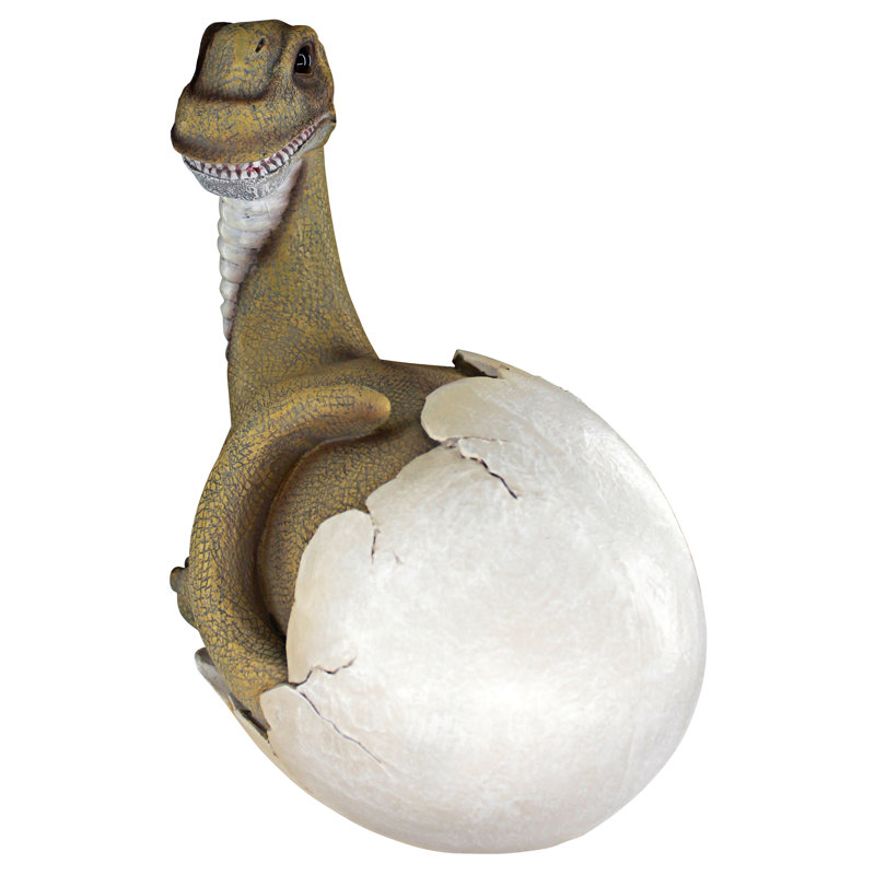 Baby Brachiosaurus Dino Egg Statue