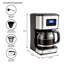 Innoteck 1.5L Programmable Filter Coffee Machine with Glass Carafe, 12 Cup – Black & Brushed Steel
