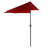 Summertime Umbrellas 3 Half Umbrella Outdoor Patio Shade - 9' Patio Umbrella with Easy Crank - Small Canopy for Balcony, Table, or Deck by Pure Garden-19445932