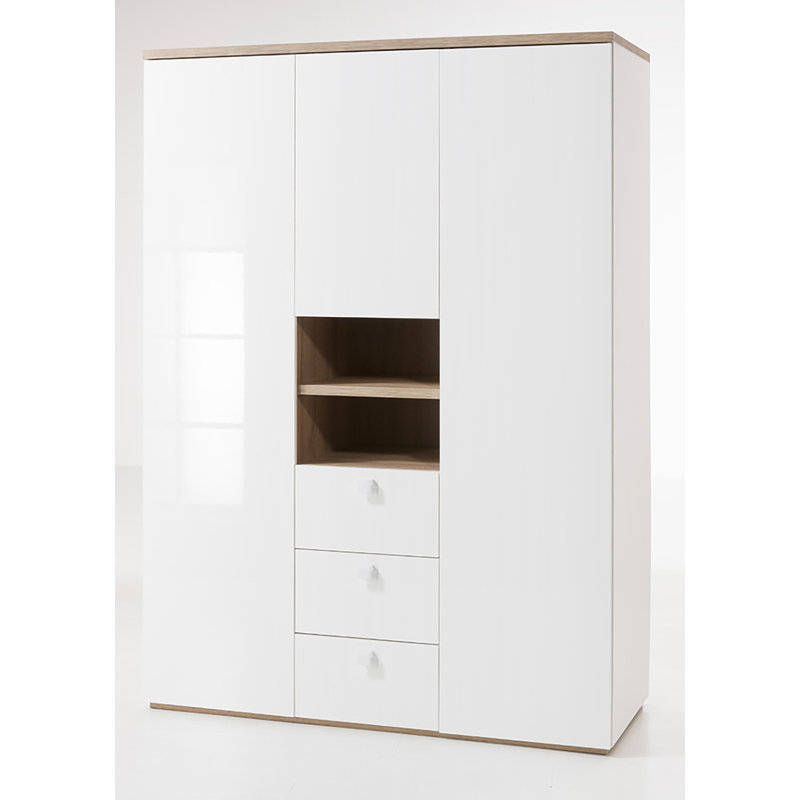 Globo 3 Door Manufactured Wood Wardrobe