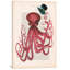 «Vintage Paper Series: Octopus with Hat», impression sur toile-20904134-73075167-73075177