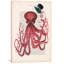 «Vintage Paper Series: Octopus with Hat», impression sur toile-20904140-73075167-73075177