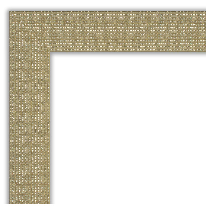 Mosaic White Frame Wall Cork Small Bulletin Board, Gold