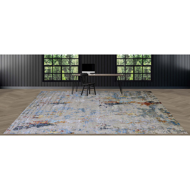 Abstract Indoor Rug, Rectangle 5' x 8'